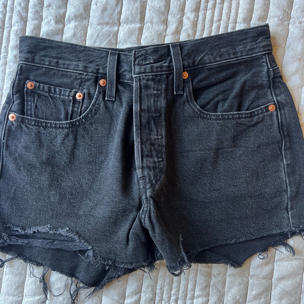 Levi's Black Jean Shorts for Women